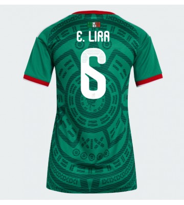 Mexiko Erik Lira #6 Hemmatröja Dam VM 2026 Kortärmad